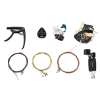 1set guitar accessories kit including guitar pickscapoacoustic guitar strings3 in 1string winderbridge pins