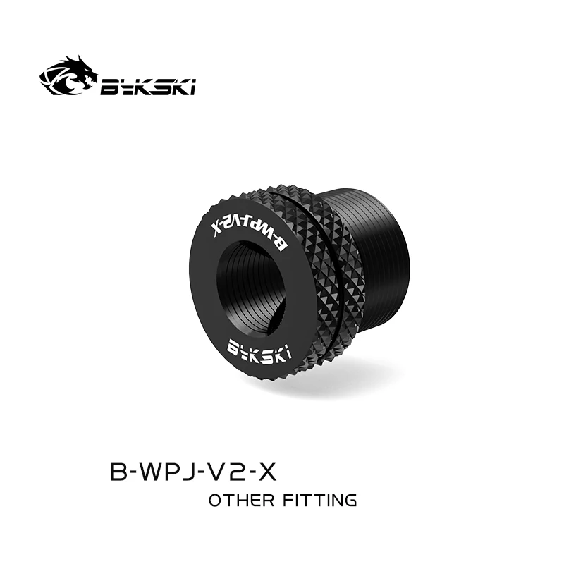 

Bykski B-WPJ-V2-X PC Water Cooling Fitting G1/4''-G3/4'' Water Injection Top Cross Plating black Connector 20mm