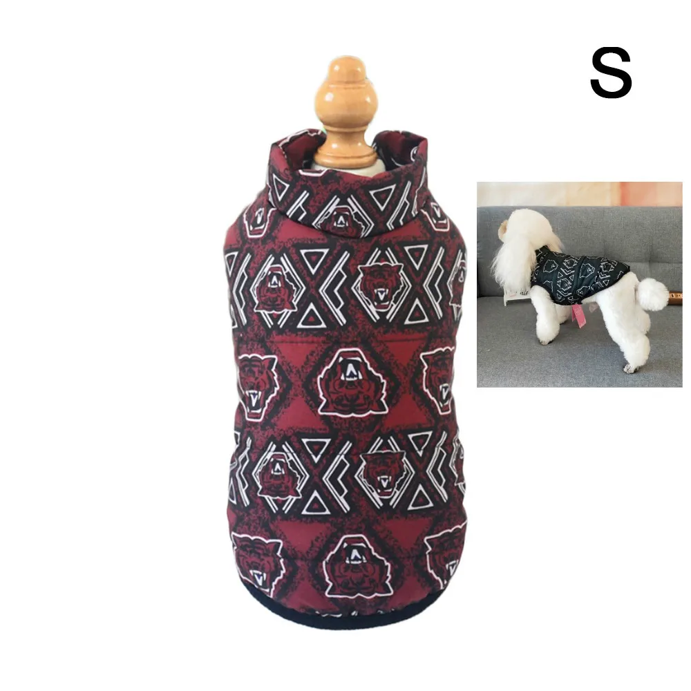 Осенне зимний теплый жилет для домашних питомцев пальто маленьких и средних