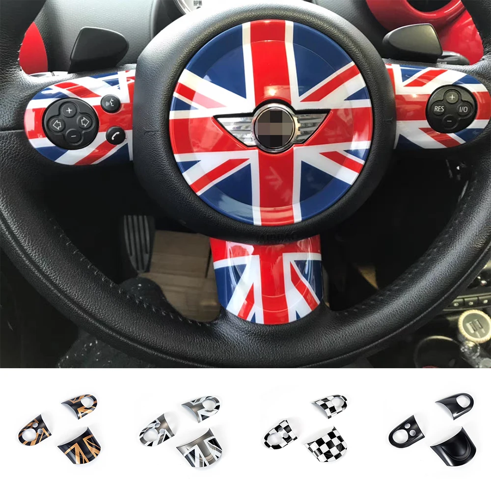 Steering Wheel Panel Multimedia Button Cover For MINI Cooper R55 R56 R57 R58 R59 R60 Switch Trim Accessories Parts | Автомобили и