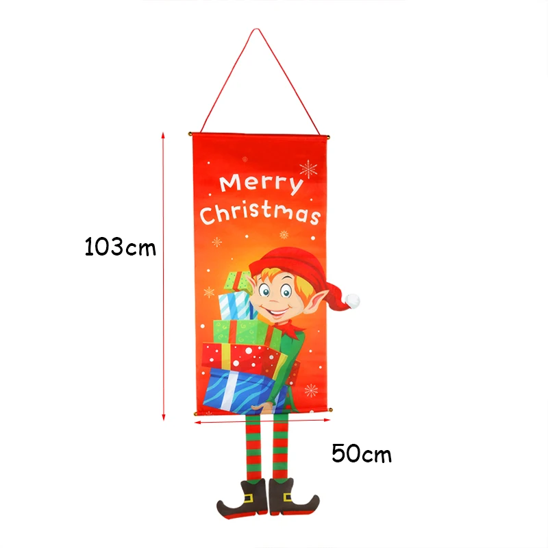 WEIGAO Merry Christmas декоративные дверные подвесные рождественские украшения для дома подвесные рождественские украшения Navidad Kerst - Цвет: 103cm hanging-D