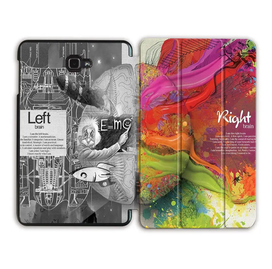 SS04 Чехол для планшета MTT для samsung Galaxy Tab A A6, 10,1 дюймов, SM-T580, T585, тонкий, трехслойный, из искусственной кожи, с откидной подставкой, умный чехол, защитный чехол - Цвет: SS04