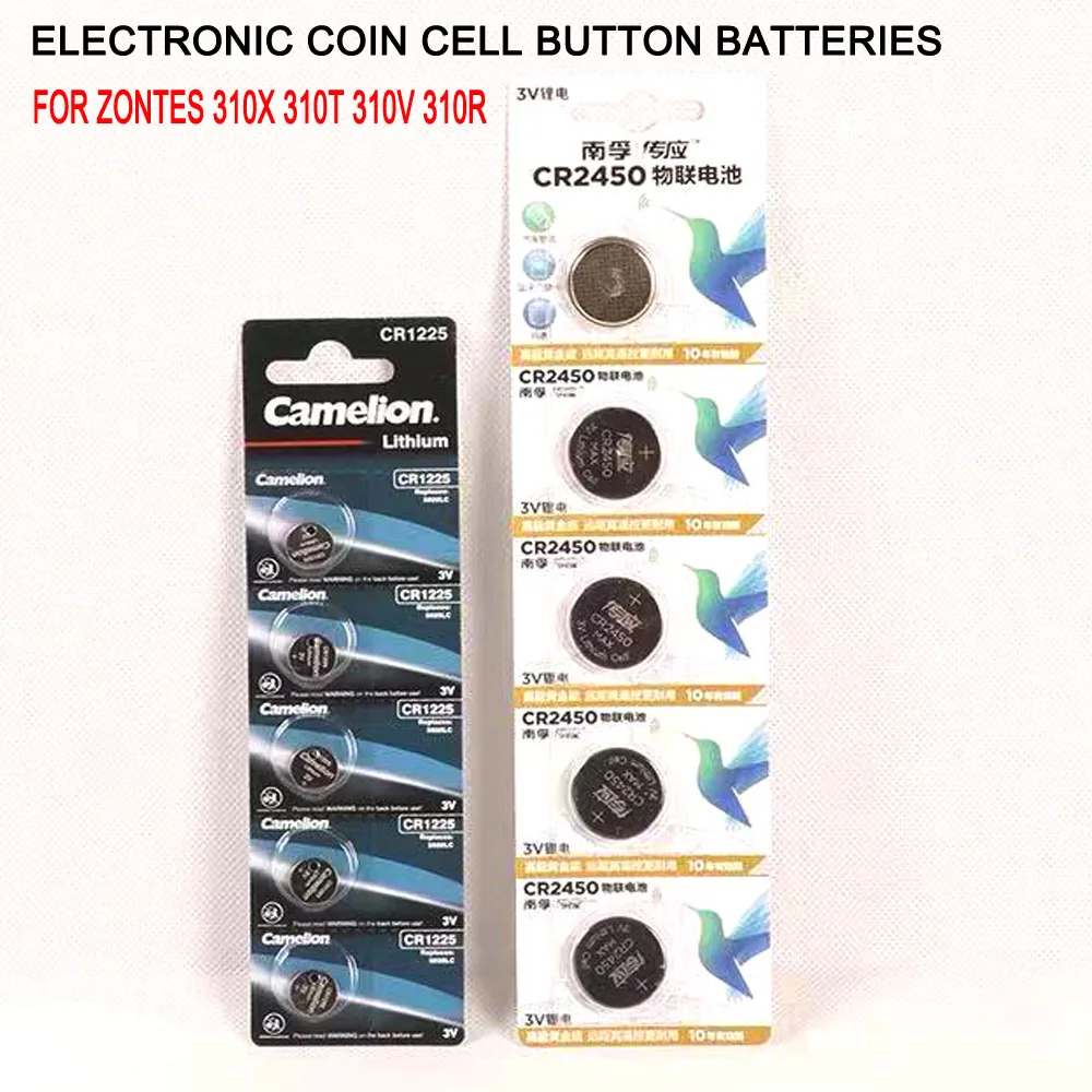 

Induction Key Ring Bracelet Batteries For Zontes ZT310 310X 310V 310R 310T Electronic Coin Cell Button Batteries