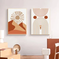 sun rainbow canvas painting abstract wall art print posters and prints scandinavian wall picture living room home decoration