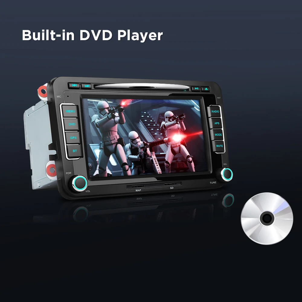XTRONS 7 'ɺndroid 10 0 автомобильный мультимедийный DVD стерео радио плеер для VW Polo Touran