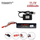 Аккумулятор 11,1 В 2200 мА  ч 8C 3S LiPo + зарядное устройство USB для передатчика Walkera DEVO 7 DEVO 10 DEVO12E F12E WFLY9 RadioLink AT9