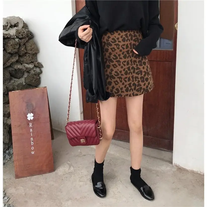 Разноцветная Повседневная элегантная юбка на молнии выше колена короткая