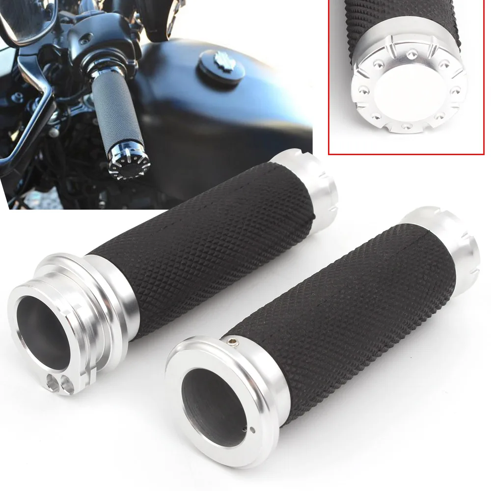 

Universal Motorcycle Handle bar 1"25mm Handlebar Hand Grips For Harley Sportster XL 883 1200 Touring Dyna Softail 1996-up