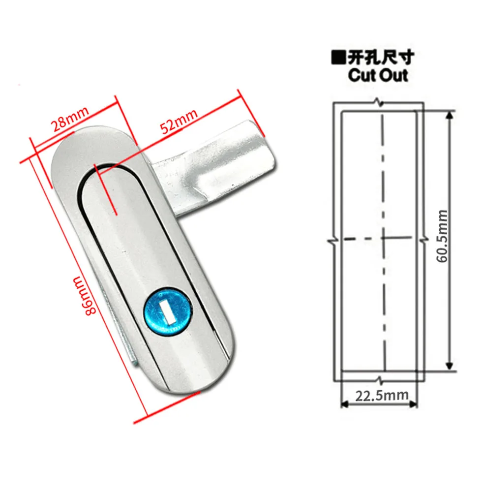 

Механический замок AB403-1 из алюминиевого сплава