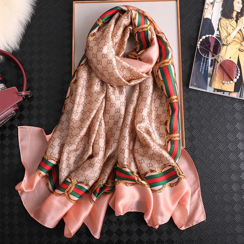 

Latest Arrivals High Quality Spring Scarf Silk Scarves Shawls Lady Wraps Soft Female Echarpe Beach Stole Bandana Wholesale