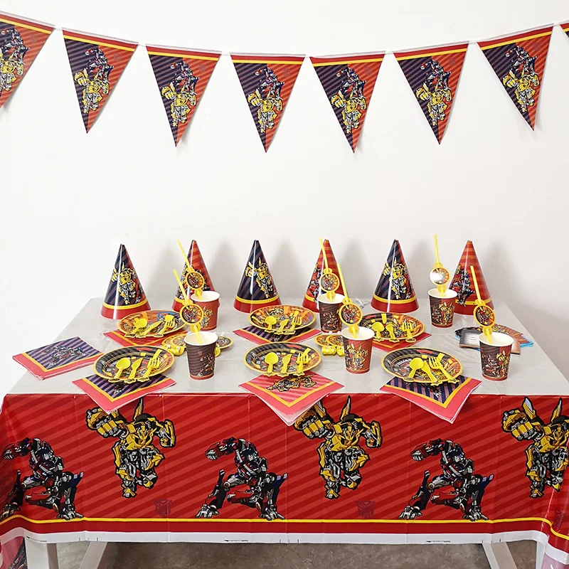 Трансформер Бамблби Оптимус Прайм украшения для тематической вечеринки