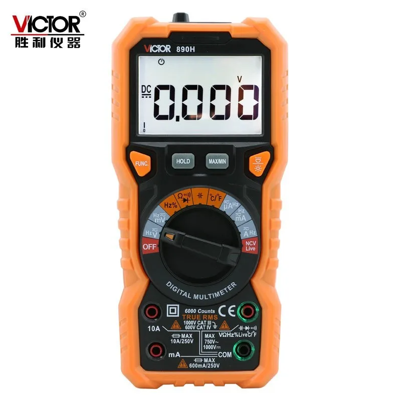 Цифровой мультиметр VICTOR VC890E/H Универсальный измеритель с большой емкостью