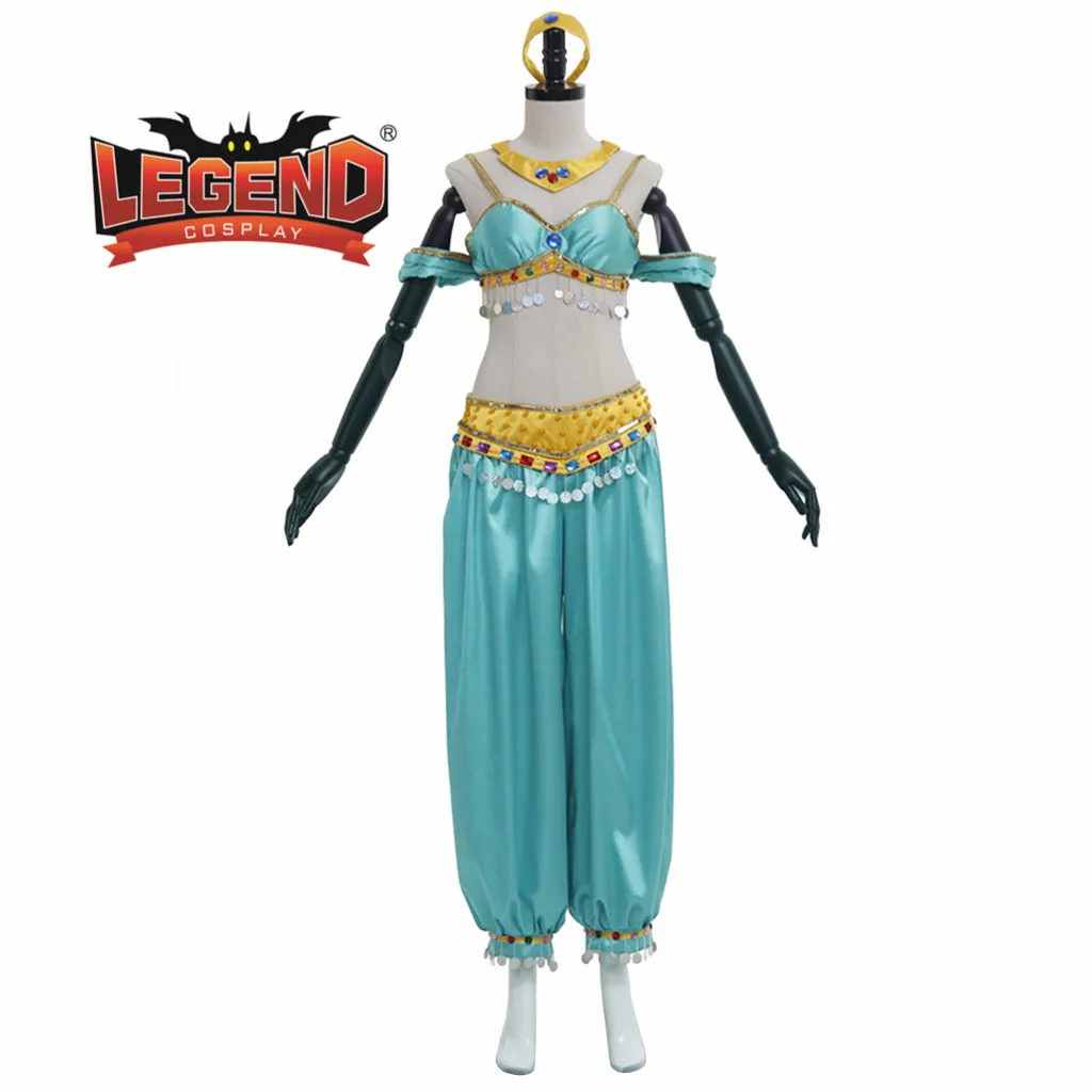 Костюм для косплея жасмин женское маскарадное танцевальное платье женской