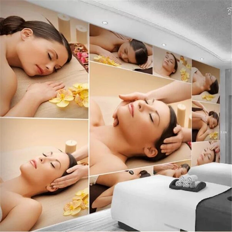 Пользовательские настенные 3d фотообои красота похудение здоровье ТВ фон уход за