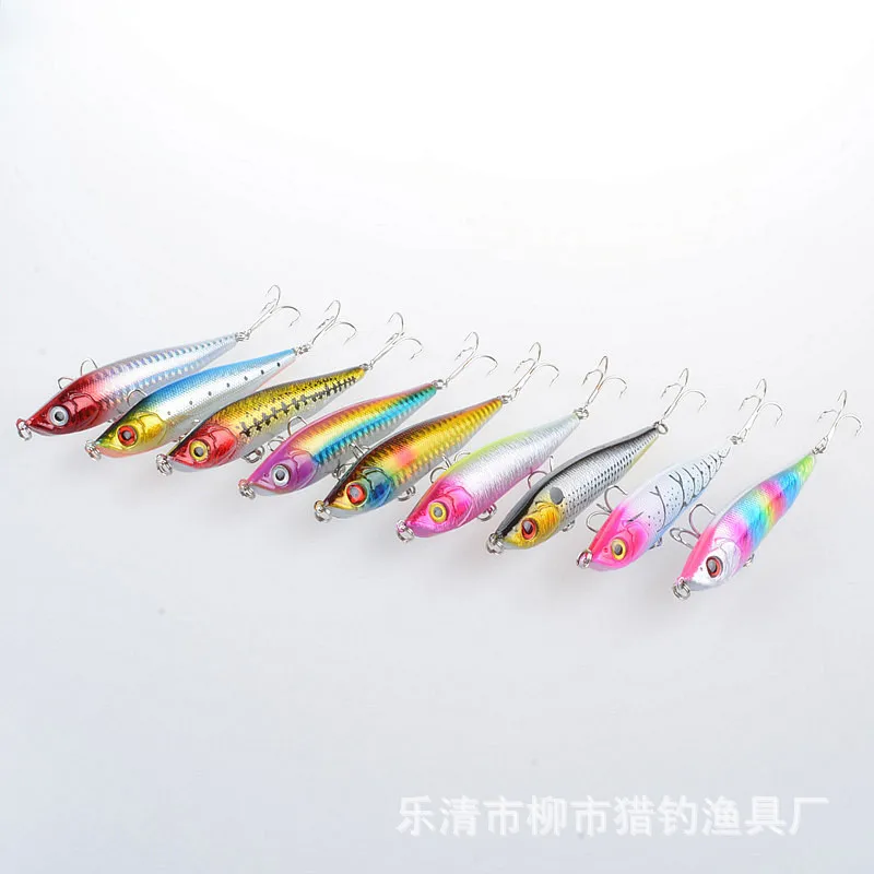 1Piece 95mm 21g Fishing Bait Sinking Bionic Squid Pencil Lure For Isca Artificial With 2 Hooks Pesca Tackle | Спорт и развлечения