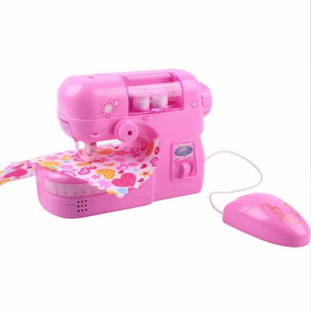 Sewing Machine Electric Household Appliances Mini Doll Cloth Children Pretend Play Educational Furnriture Toys | Игрушки и хобби