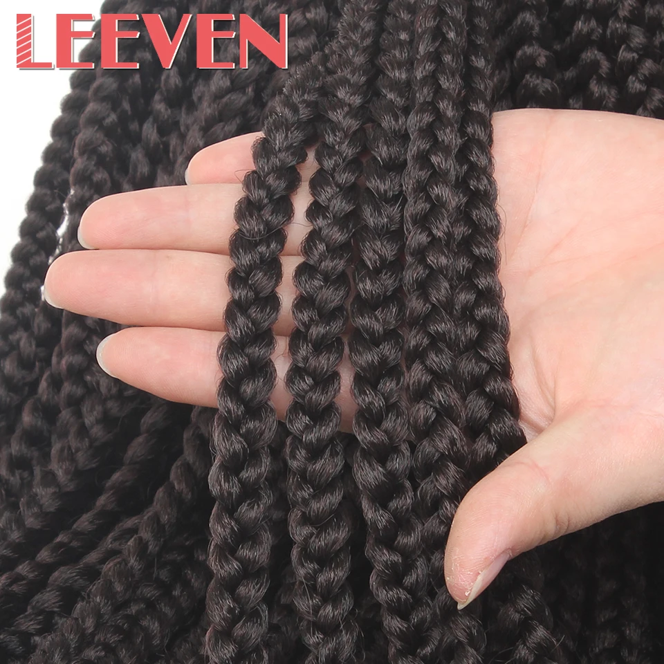 Leeven Box косички для волос 22 дюйма 20 прядей/упаковка синтетические наращивания