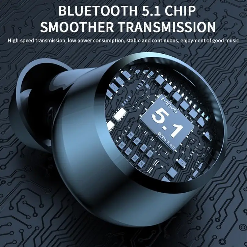 

TWS Bluetooth 5.1 Earphones Charging Box Wireless Headphone Stereo Sports Waterproof Earbuds Headsets With Microphone