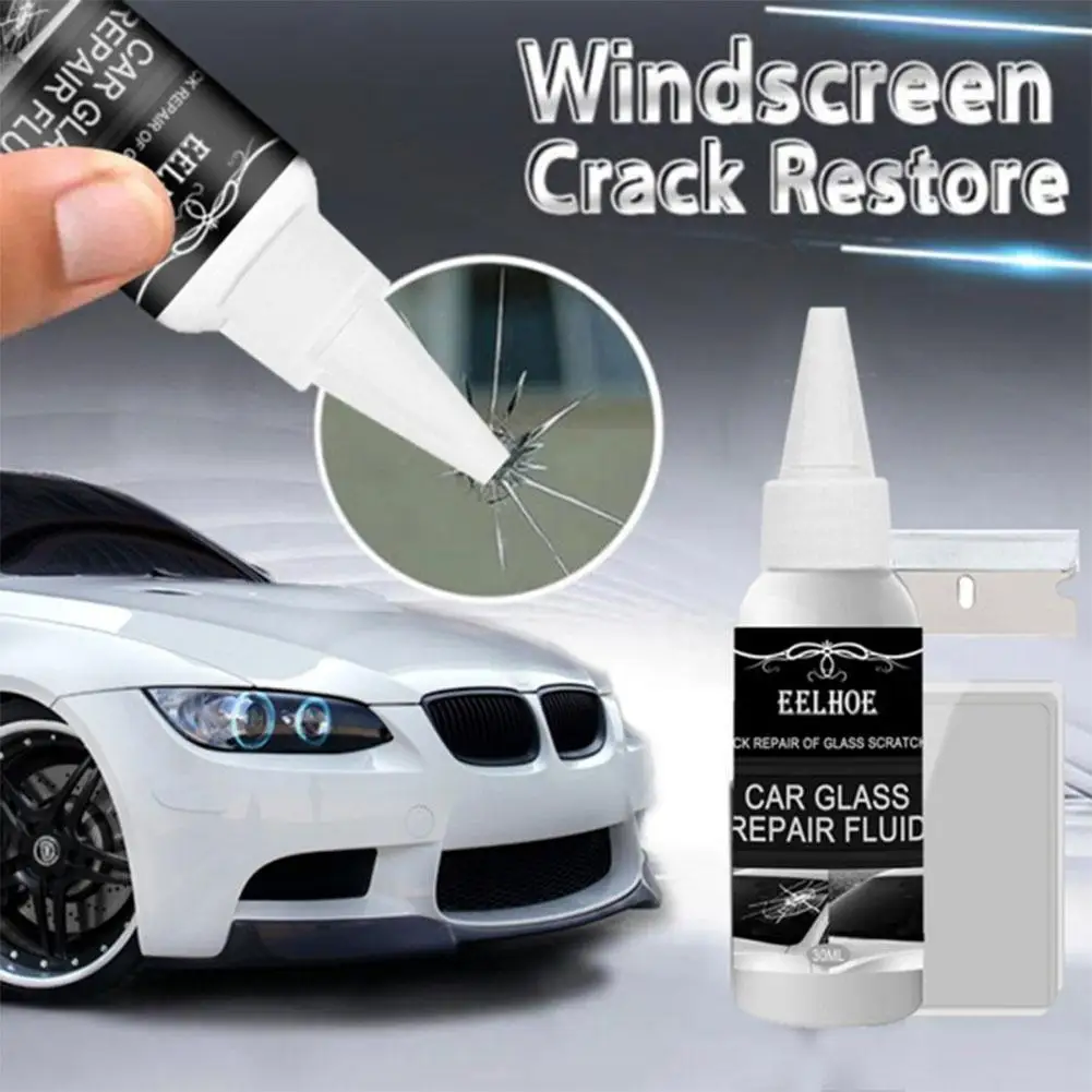 

30ml Cracked Glass Repair Kit Windshield Nano Repair Liquid DIY Car Window Repair Utensil Scratch Crack Restore Car Accessories