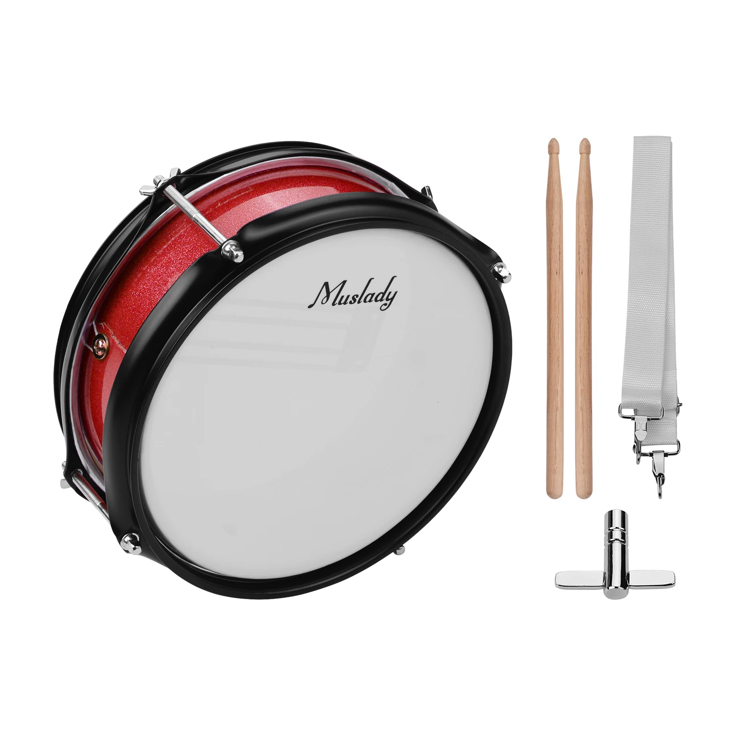Музыкальный барабан Muslady 8 дюймов красочный джаз Snare ударный инструмент с