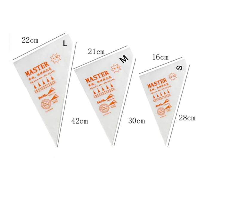 10/100/200/300 шт одноразовый мешок для теста насадки глазировки с изображением торта Декор кекса сумки крем торт Кондитерская насадка для выпечки Инструменты