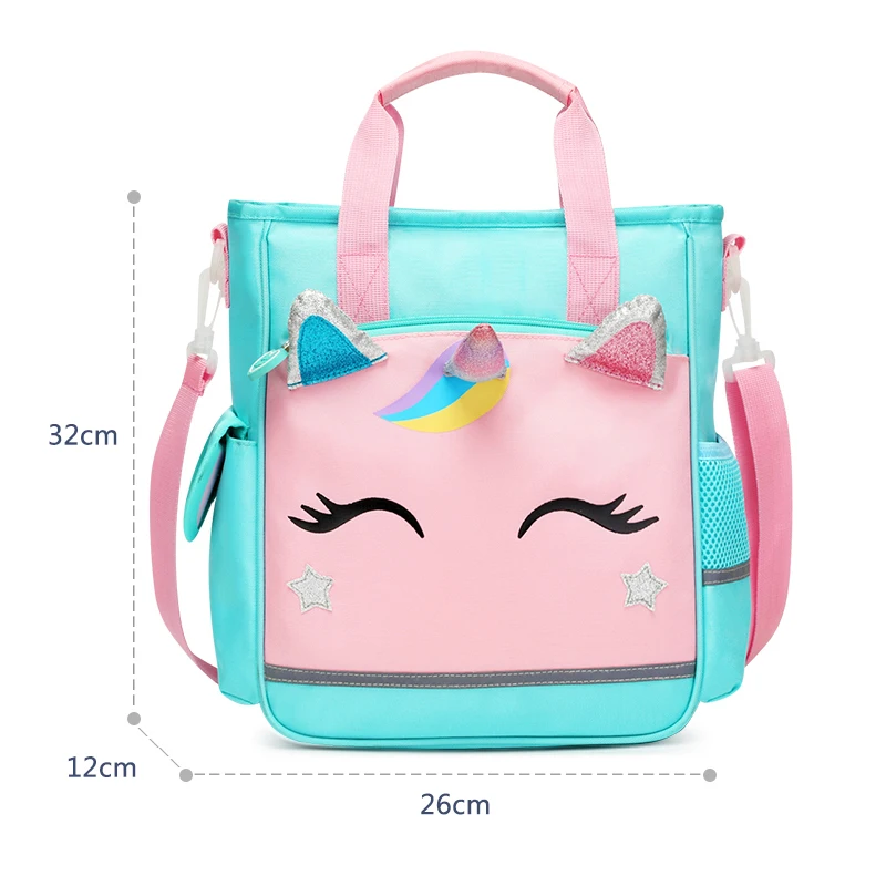 Orthopedic Back Girl School Bags  Children Books Bag Waterproof Nylon 3D Space