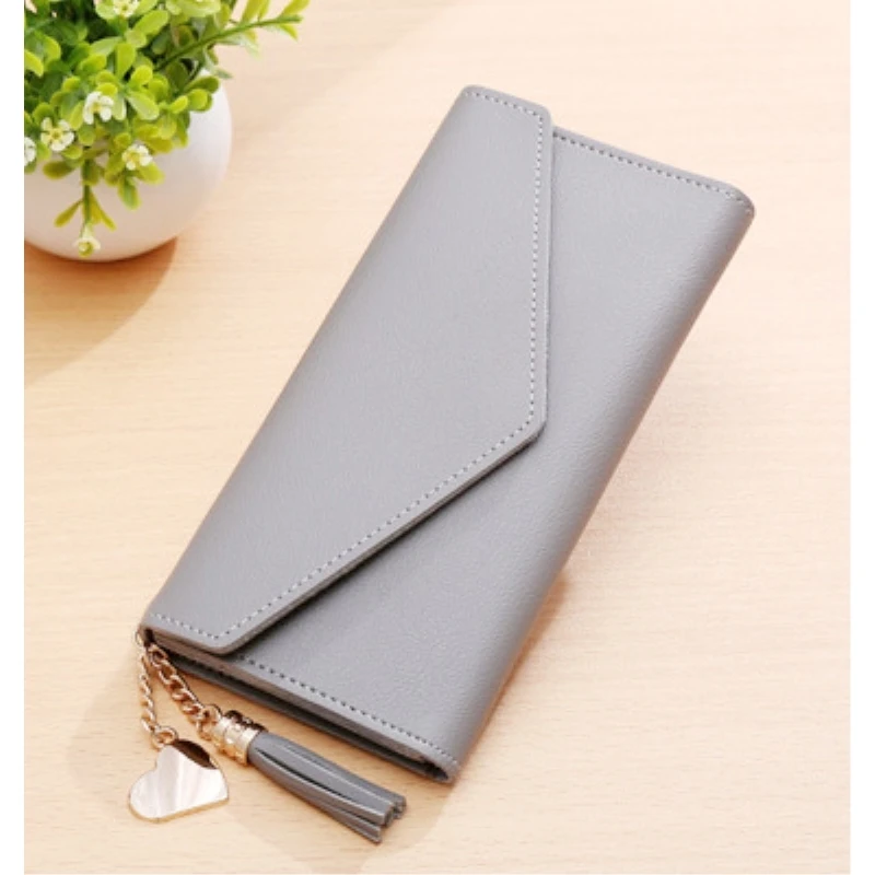 

2019 Fashion Womens Wallets Simple Zipper Purses Black White Gray Red Long Section Clutch Wallet Soft Pu Leather Money Bag