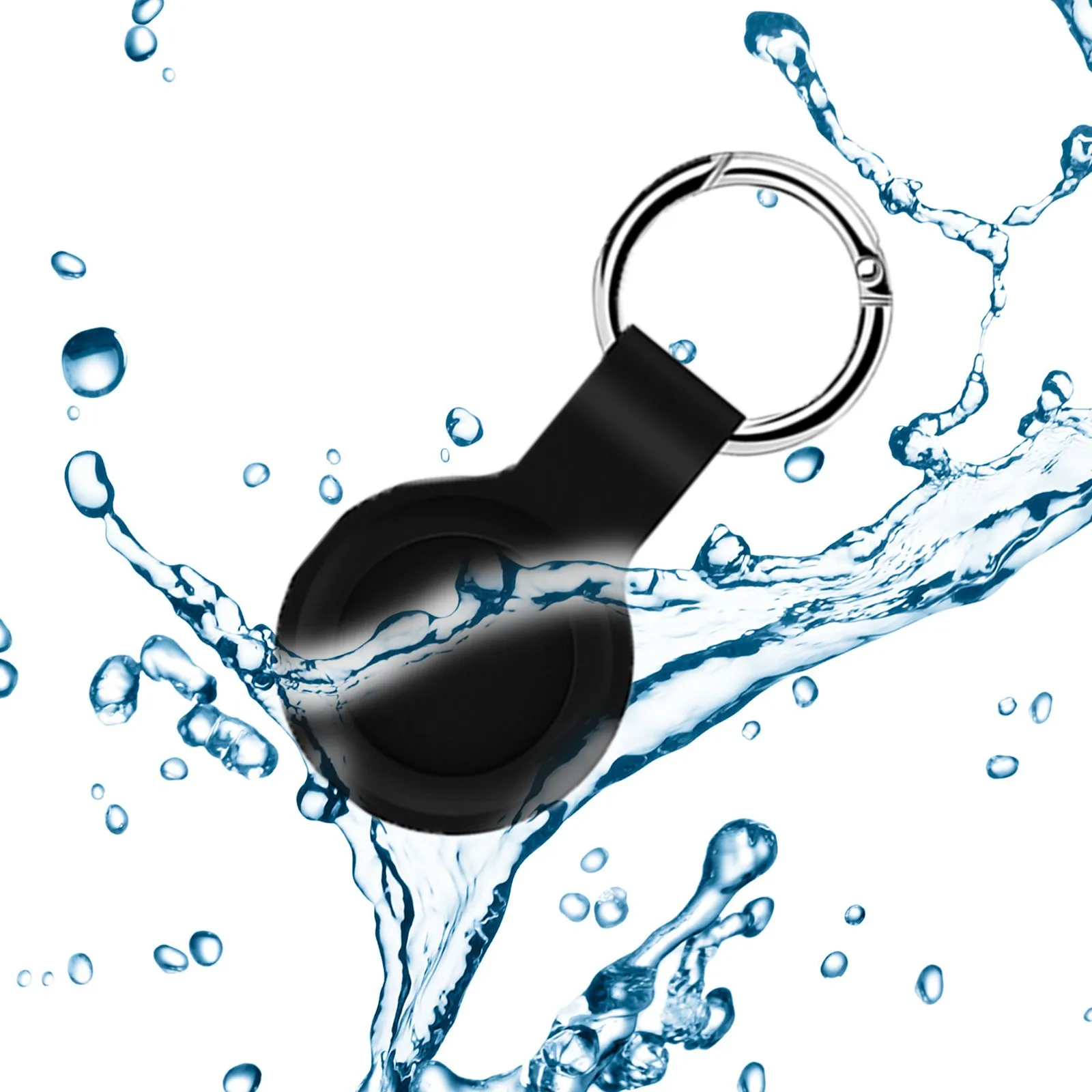 

Tangni 2021 For Apple Airtag Case Silicone Protective Sleeve Cover Keychain Airtags-tracker 1PC Silicone Case For