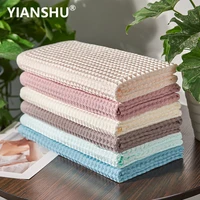 2 4 Pcs 100  Cotton Bath Towel Set for Adult Children High Quality Waffle Towel Soft Highly Absorbent Home Bathroom Washcloth