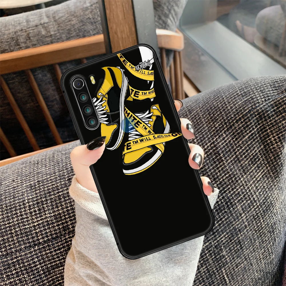 

Art sneakers shoe Phone Case Cover Hull For XIAOMI Redmi 7 7a 8 8a 9 9a NOTE 6 7 8 8t 9 9s Pro Max 4X Black Hoesjes Silicone