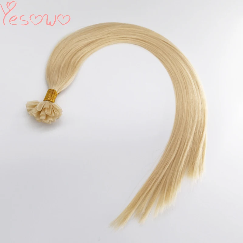 Yesowo бразильские человеческие волосы Remy с u образной окантовкой кератиновые 1 0