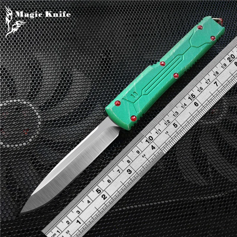 

Magic OTF Bounty Hunter UT Hunting Survival Knife D2 Steel Aviation Aluminum 6061-T6 Handle Outdoor EDC Tactical Tool