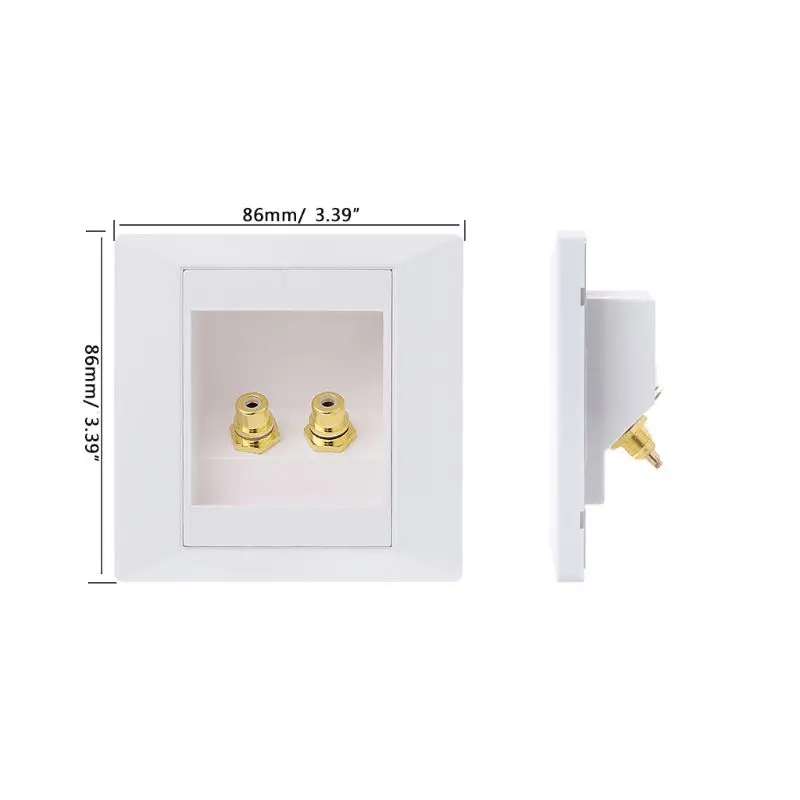 RCA настенная розетка панель динамик распределительная коробка |