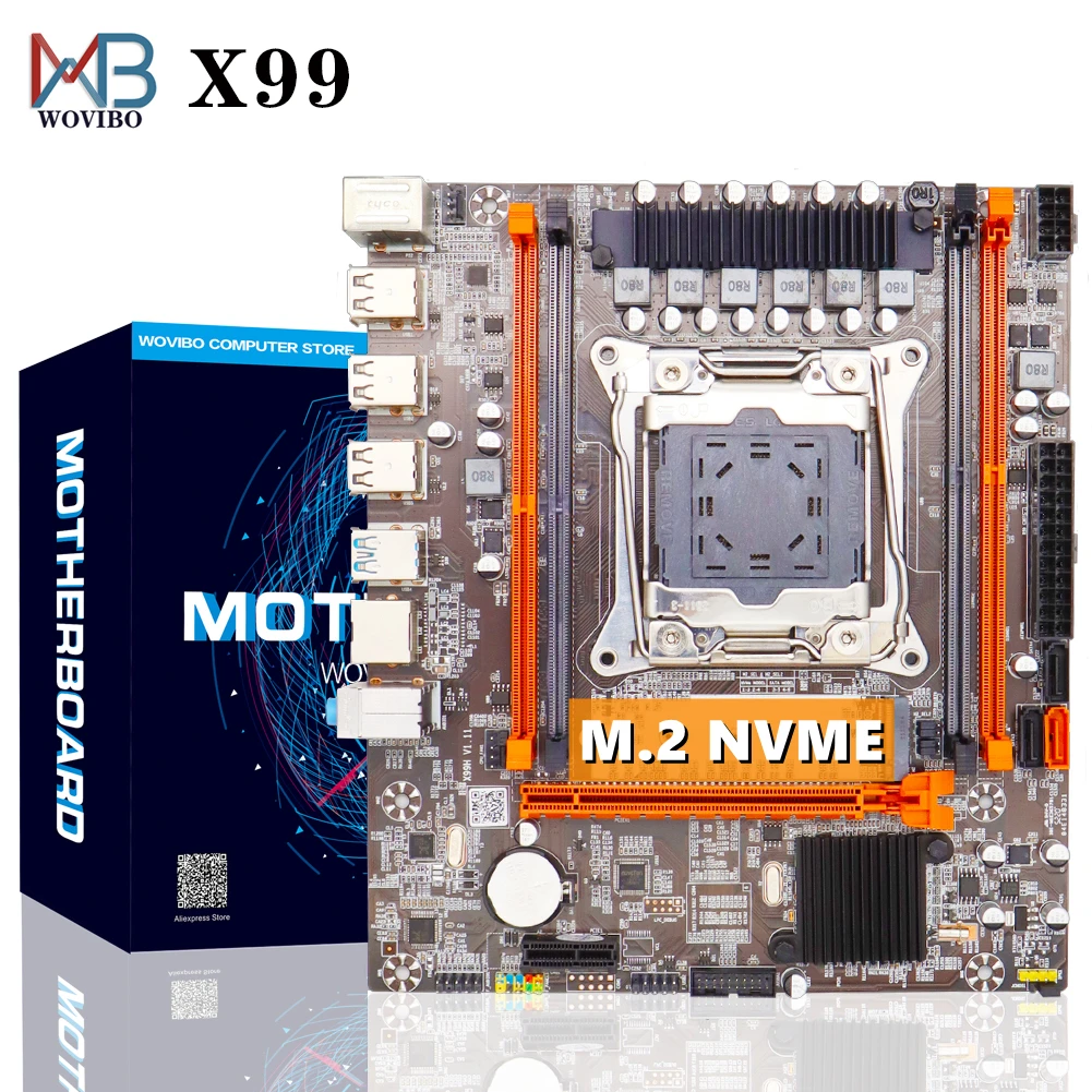 Комплект материнской платы X99 LGA 2011 3 для процессора Intel E5 2620 V3 16 ГБ с функцией