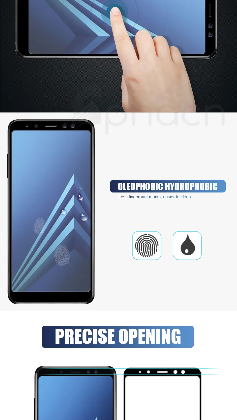 9D закаленное стекло для samsung Galaxy A3 A5 A7 A5 A7 A9 A6 A8 Plus Защитная пленка для экрана