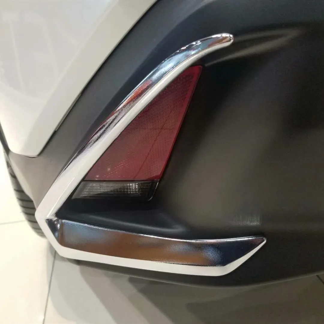 

Для Lexus UX200 UX250h UX260h 2018 2019 2020 ABS хромированные задние противотуманные фары рамка Крышка отделка 2 шт. аксессуары для стайлинга автомобиля