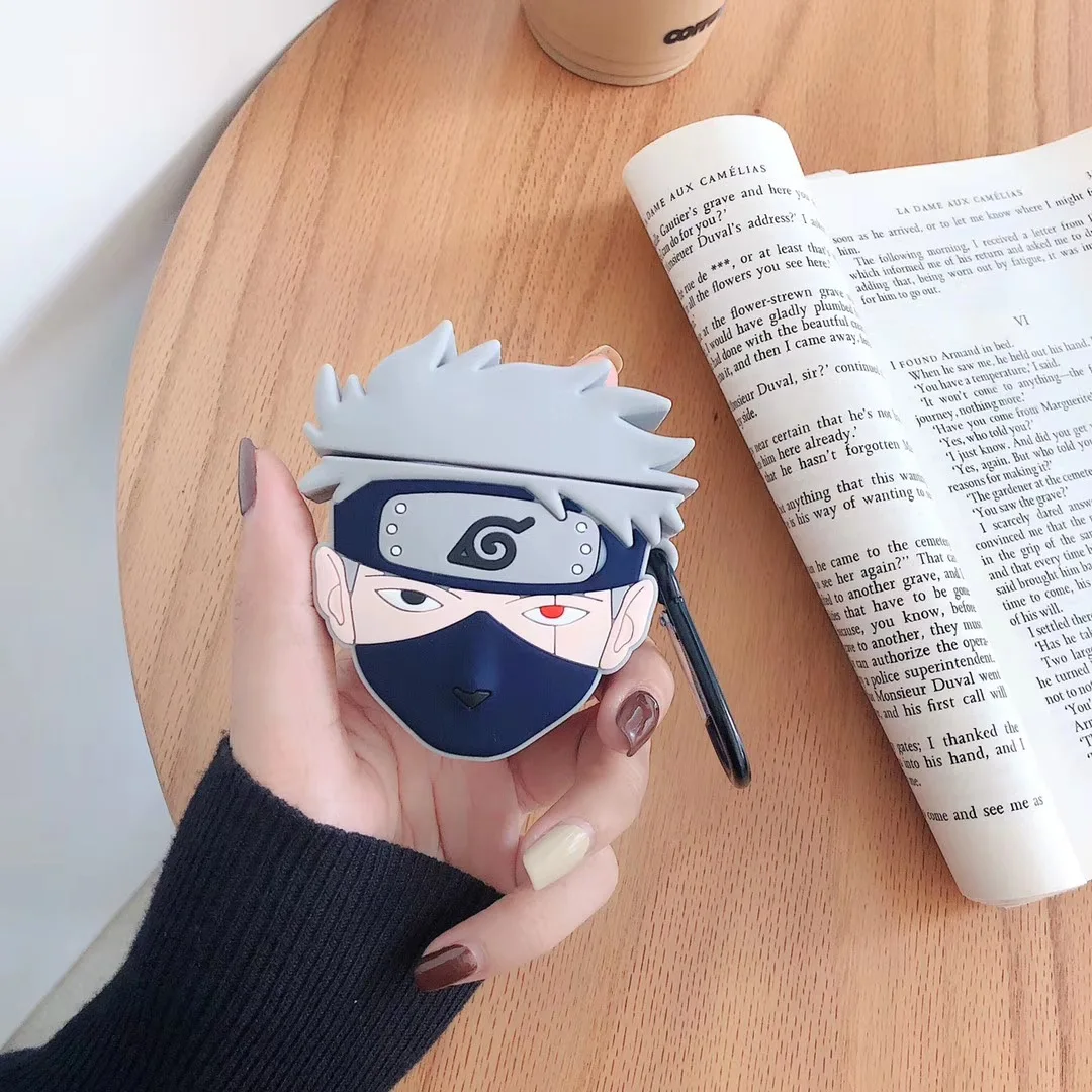 

For Airpods Case,3D Cartoon Naruto Kakash Case For Airpods 1/2 Case Earphone Cover For Airpods Pro Case For Kids/Teens
