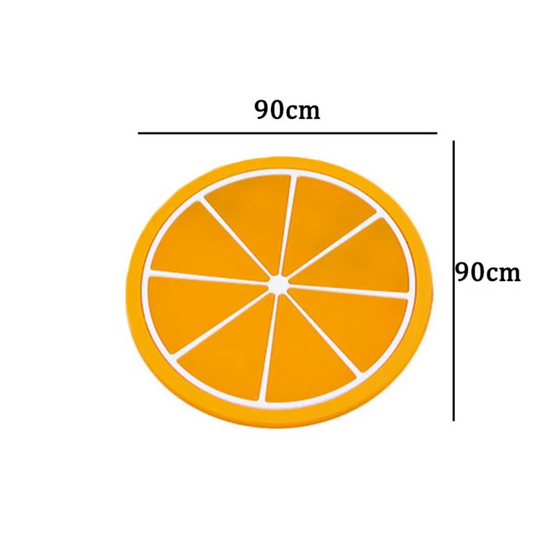 

Hot Coaster Colorful Fruit Shape Silicone Cup Pad Slip Insulation Pad Cup Mat Pad Hot Drink Holder Tableware Placemat 6 Style*1