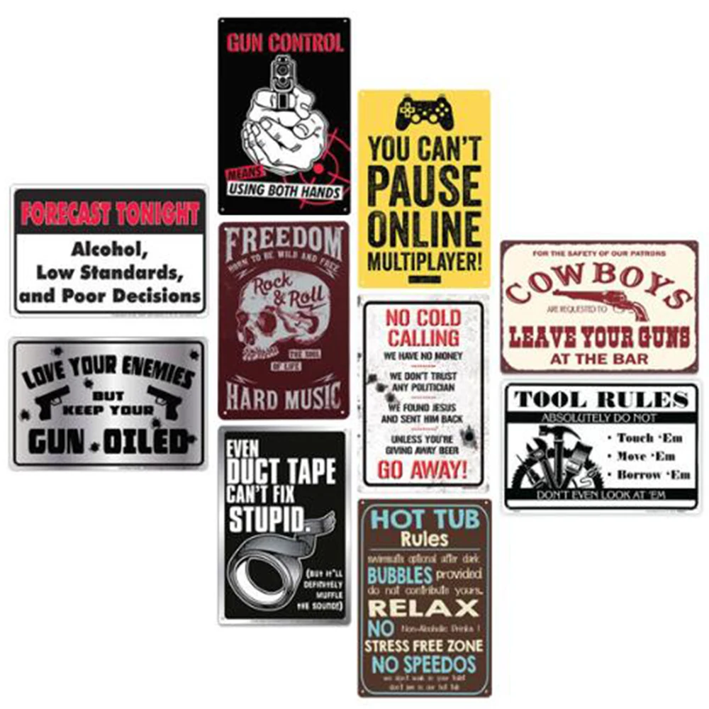 Предупреждение ющий металлический постер ждающие оловянные знаки