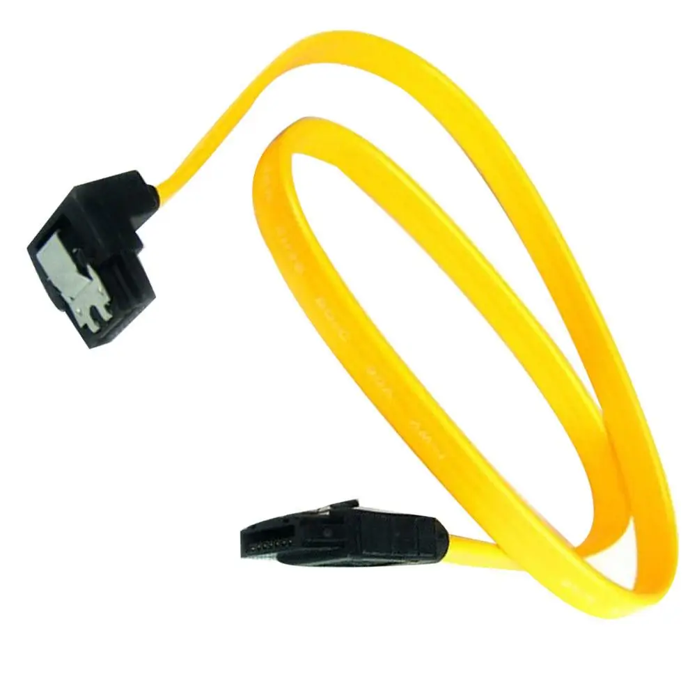 

Right Angle SATA Data Cable ATA 1.5/3GB 7Pin Locking Clip Adapter Converter
