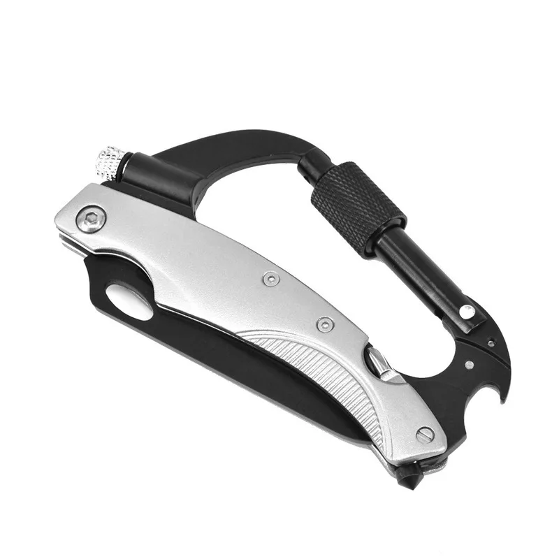 

Mountaineering Equipment EDC Outdoor Tools Camping Expedition Multifunctional Carabiner Knifes Pocket Knife