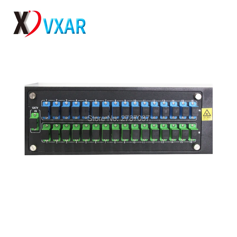 1310/1550nm EYDFA 2U 16 портов внутренний стеллаж EDFA Волоконные Усилители FTTH JDSU насос 20DBM |