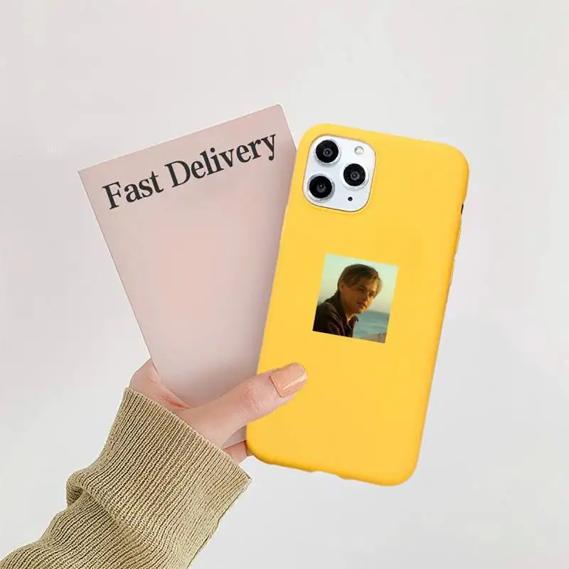 

American actors Leonardo DiCaprio Aesthetic art Phone Case Candy Color for iPhone 6 7 8 11 12 s mini pro X XS XR MAX Plus