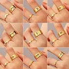 Набор из 2 колец в виде змеи для пар, подходящие кольца для него для нее, Любовное кольцо, изящное штабелируемое кольцо на годовщину, подарок для пары