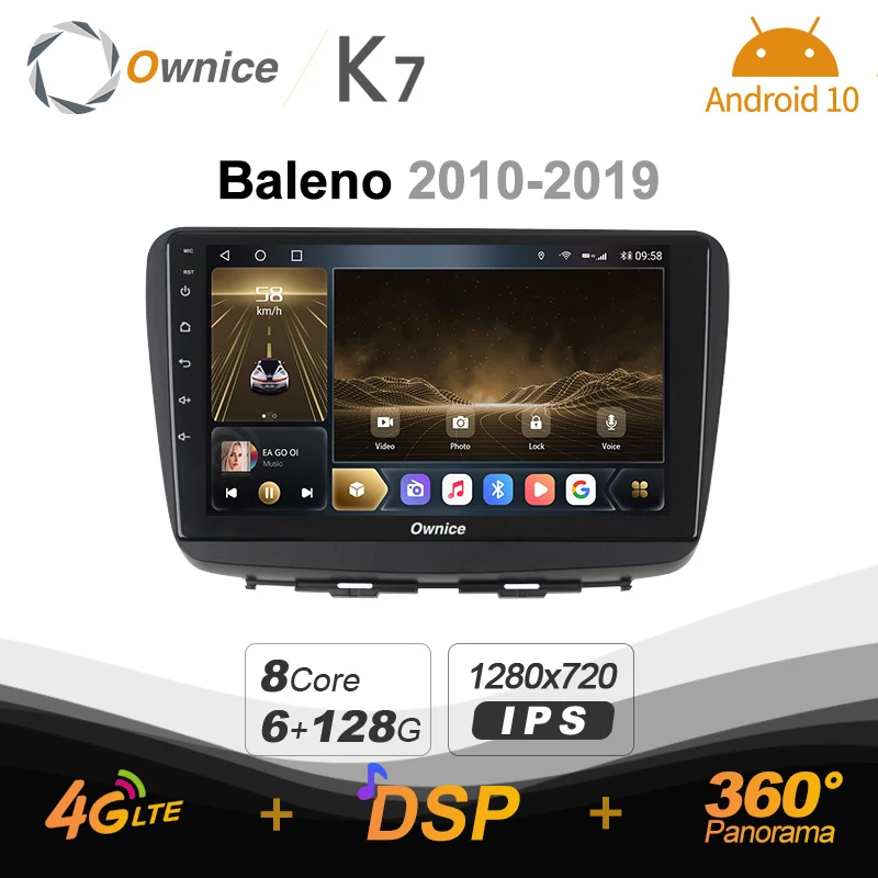 

Ownice K7 6G+128G Ownice Android 10.0 Car Radio for SUZUKI Baleno 2010 - 2019 GPS 2din 4G LTE 5G Wifi autoradio 360 SPDIF