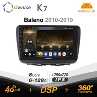 ownice k7 6g128g ownice android 10 0 car radio for suzuki baleno 2010 2019 gps 2din 4g lte 5g wifi autoradio 360 spdif