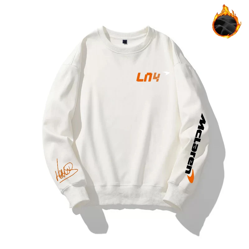 

Свитер с вырезом лодочкой F1 команды McLaren, толстовки для фанатов гоночной команды, осенняя толстовка с капюшоном для фанатов формулы One Racer, бо...