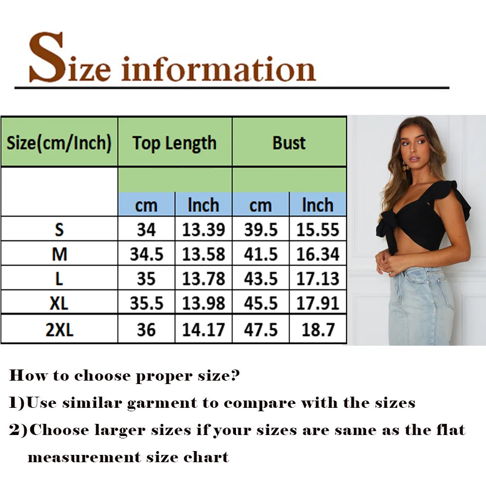 

Women Short Sleeves Top Sexy Front Bowknot Tie Tank Tops Ladies' Soild Color Casual Ruffles Strpypy Short Vest Base Underwear