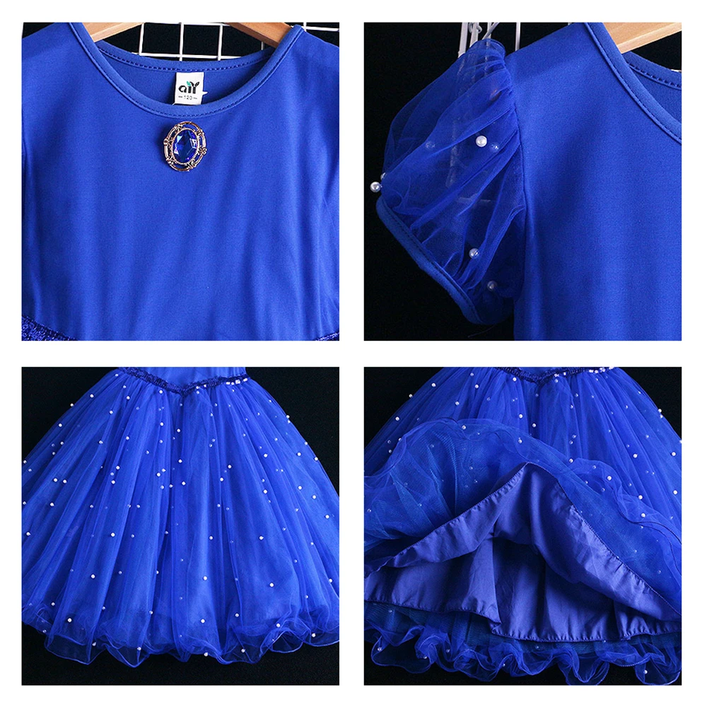 

Children's Dress Princess Dress Short Sleeve Mesh Ball Gown Dresses Kids Halloween Party Cosplay Clothing