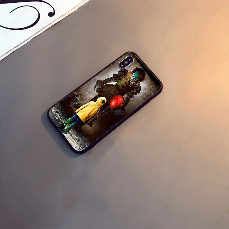 pennywise the clown horror pattern soft phone case for iphone x xs xr xsmax 11 12pro max 5s se 2020 6splus 7 8plus 12mini cover free global shipping